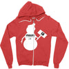 snowman   jake paul Zipper Hoodie