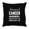 stomach cancer awaneress i wear periwinkle for someone special to me Throw Pillow