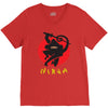 love ninja monkey banana V-Neck Tee
