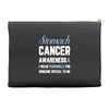 stomach cancer awaneress i wear periwinkle for someone special to me Accessory Pouches