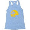 beach silhouette birds sand sunset Racerback Tank