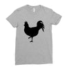 Chicken and Little Chick Ladies Fitted T-Shirt