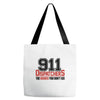911 dispatcher heroes black logo Tote Bags