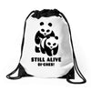 Still Alive Bitches Drawstring Bags