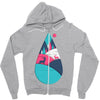 tear Zipper Hoodie