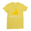 antisocial Ladies Fitted T-Shirt