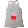 peppa pig aunt pig Racerback Tank
