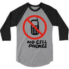 no cell phones 3/4 Sleeve Shirt