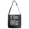 there are 10 kinds of people Adjustable Strap Totes