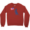 Patriotic T-Rex Crewneck Sweatshirt