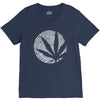 cannabis fingerprinting (white) V-Neck Tee
