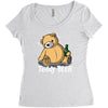 teddy beer Women's Triblend Scoop T-shirt