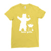 bear grills bbq funny Ladies Fitted T-Shirt