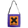 irritant symbol joke Adjustable Strap Totes