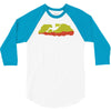 climbing rocks wall climb indoor outdoor 3/4 Sleeve Shirt