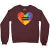 Rainbow Equality Heart Crewneck Sweatshirt