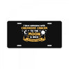 I Love Someone with Childhood Cancer to the Moon and Back to Infinity License Plate
