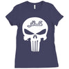 punisher infidel skull Ladies Fitted T-Shirt