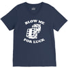 blow me for luck casino V-Neck Tee