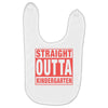 straight outta kindergarten Baby Bibs