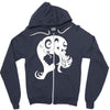 typographic Zipper Hoodie