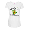 world's best grandma Maternity Scoop Neck T-shirt