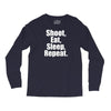 Eat Sleep Shoot Repeat Long Sleeve Shirts