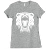 lion head roaring Ladies Fitted T-Shirt