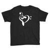 music heart rock baseball jersey Youth Tee