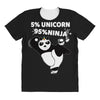5 Percent Unicorn 95 Percent Ninja All Over Women's T-shirt