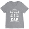 I Am One Blessed Dad V-Neck Tee