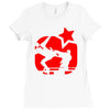 eric cantona, kungfu, manu Ladies Fitted T-Shirt