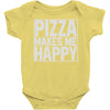 pizza makes me happy Baby Onesie
