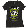 THE POWER OF AN AUTISM MOM Ladies Fitted T-Shirt