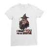 i want you for an adventure Ladies Fitted T-Shirt