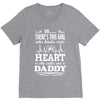 There's This Girl Who Stole My Heart She Calls Me Daddy V-Neck Tee