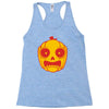 frightened jack o lantern Racerback Tank