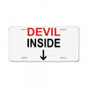 devil inside License Plate