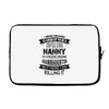Super Cool Nanny Of A Freaking Awesome Granddaughter Laptop sleeve