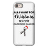 all i want for christmas is a cure carcinoid cancer iPhone 8 Case