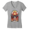 church of the sun Women's V-Neck T-Shirt
