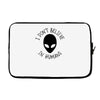 i don't believe in humans Laptop sleeve