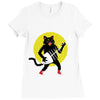 rock cat Ladies Fitted T-Shirt