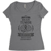 I am a Brain Tumor Survivor - What's Your Superpower? Women's Triblend Scoop T-shirt