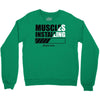 muscles installing Crewneck Sweatshirt