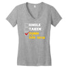 single taken trainin to go super saiyan Women's V-Neck T-Shirt