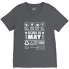 Born In May V-Neck Tee