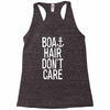 boat hair don't care Racerback Tank
