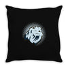 dramatic chipmunk Throw Pillow