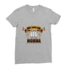 only loves her bed and her momma Ladies Fitted T-Shirt